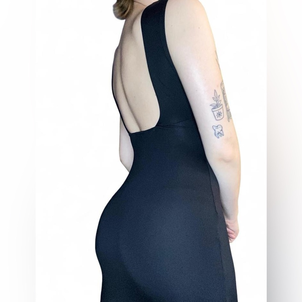 Cotton On Black Backless Dress